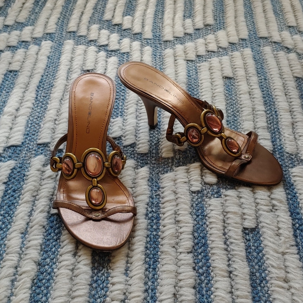 Dressy Heeled Mules Size 7.5M